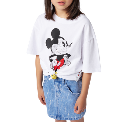 Spijkerrok met strass MARC JACOBS GIRL