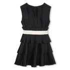 Geplooide jurk met korte mouwen KARL LAGERFELD KIDS 
                    GIRL
