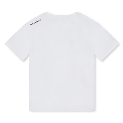Katoenen T-shirt korte mouwen KARL LAGERFELD KIDS BOY