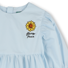 Wijde jurk in twee kleuren KENZO KIDS 
                    GIRL