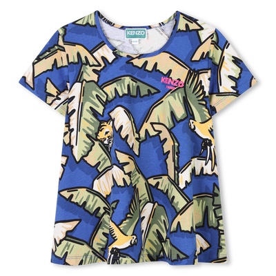 Katoenen T-shirt, korte mouwen KENZO KIDS GIRL