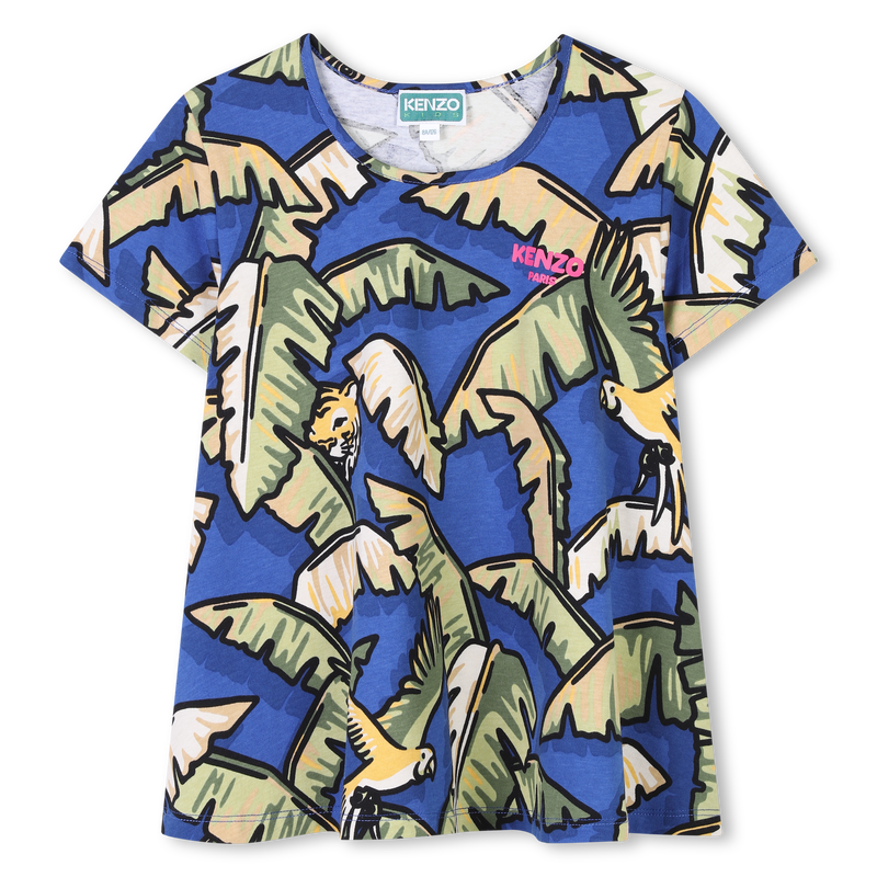 Katoenen T-shirt, korte mouwen KENZO KIDS 
                        GIRL