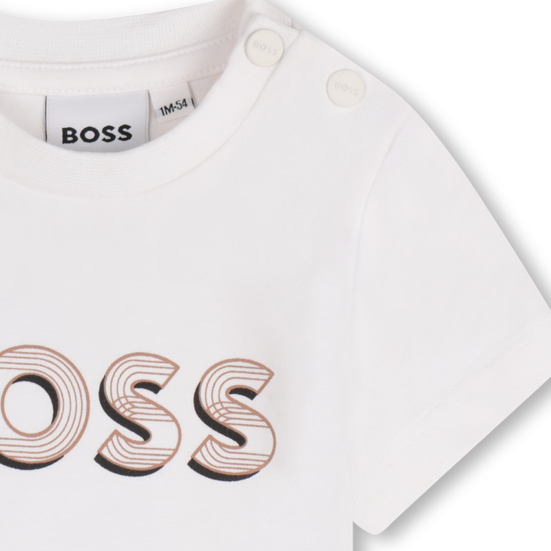 T-shirt met logoprint BOSS 
                        BOY