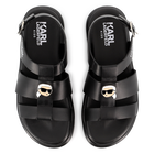 Leren sandalen met gesp KARL LAGERFELD KIDS 
                    GIRL