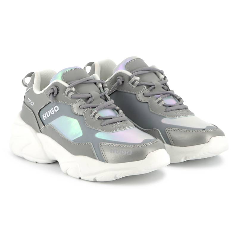 Sneakers, veters, 2 materialen HUGO 
                        GIRL