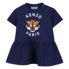 Jurk gerimpeld in de taille KENZO KIDS 
                    GIRL