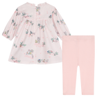 Katoenen jurk en legging KENZO KIDS 
                    GIRL