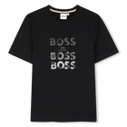 T-shirt met korte mouwen, ZWART, hi-res