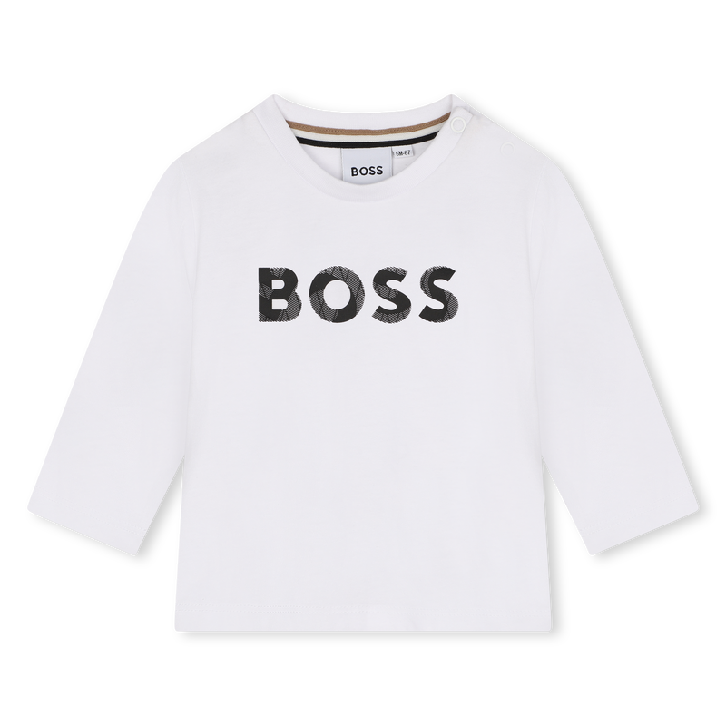 Katoenen T-shirt met logo BOSS 
                        BOY