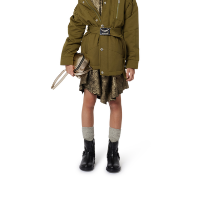 Leren enkellaarsjes met rits ZADIG & VOLTAIRE GIRL