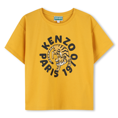 Katoenen T-shirt, korte mouwen KENZO KIDS GIRL