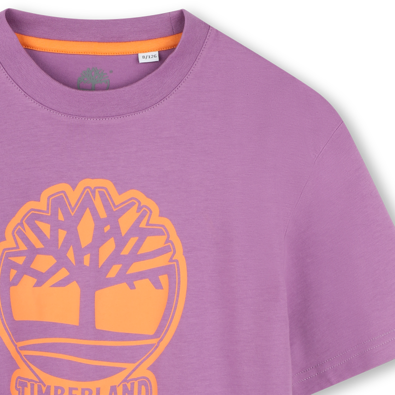 Tweekleurig T-shirt met logo TIMBERLAND 
                        BOY