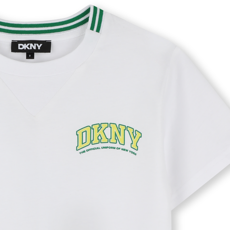 Katoenen T-shirt korte mouwen DKNY 
                        BOY