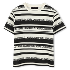 Gestreept T-shirt korte mouwen KARL LAGERFELD KIDS 
                    BOY