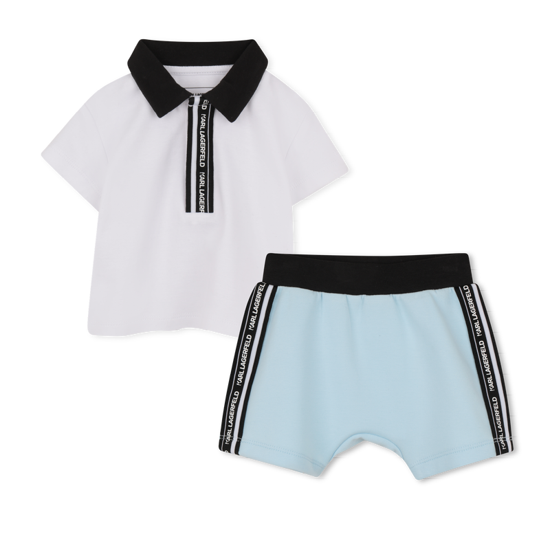 SET T-SHIRT EN KORTE BROEK KARL LAGERFELD KIDS 
                        BOY
