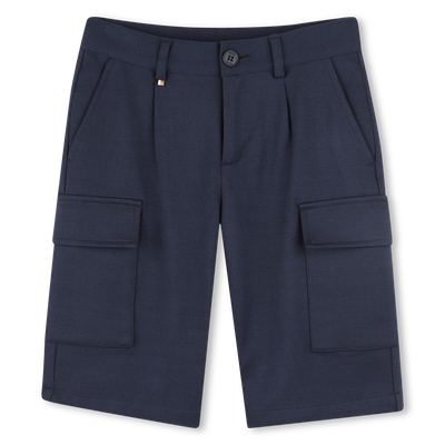 Effen bermuda met zakken BOSS BOY