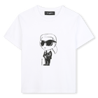 T-shirt met korte mouwen, WIT, hi-res