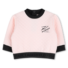 Sweat- en rokset KARL LAGERFELD KIDS 
                    MEISJE
