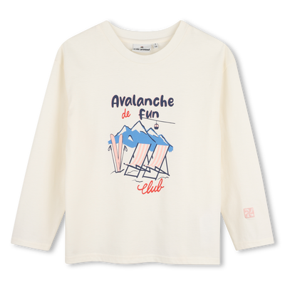T-shirt met lange mouwen KIDS AROUND GIRL