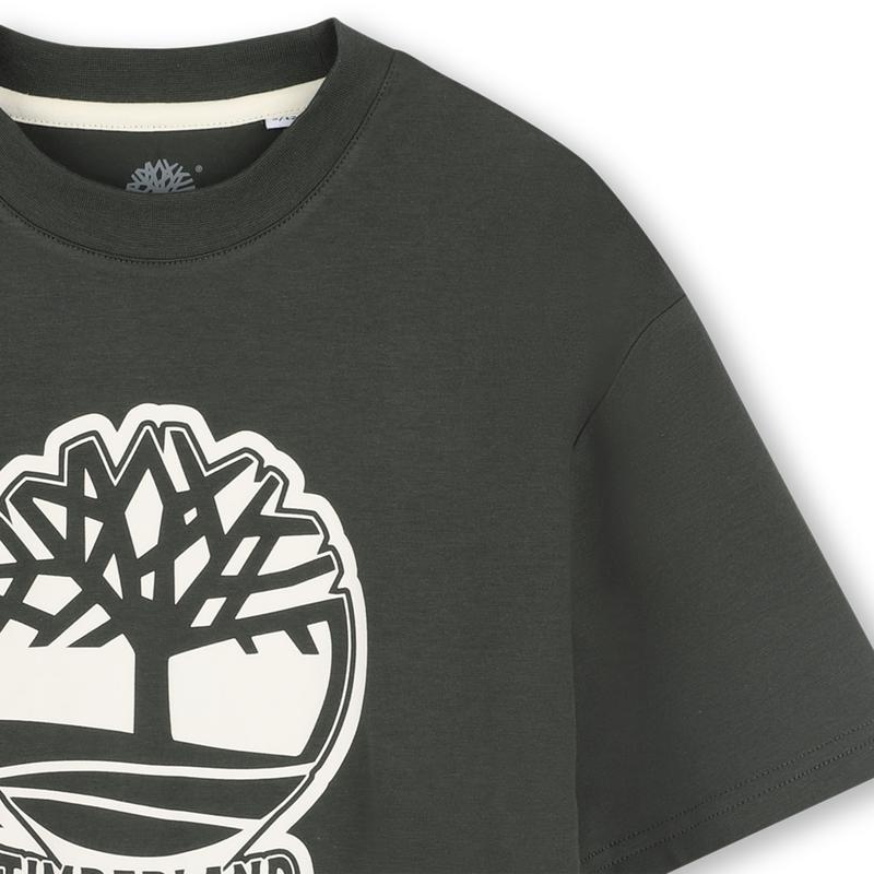 Tweekleurig T-shirt met logo TIMBERLAND 
                        BOY