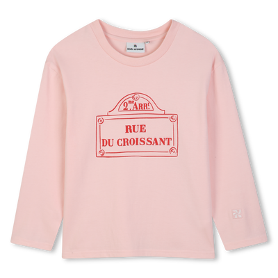 T-shirt met lange mouwen KIDS AROUND GIRL