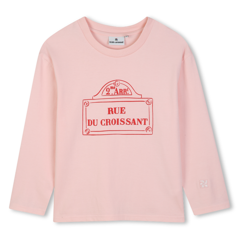T-shirt met lange mouwen KIDS AROUND 
                        GIRL