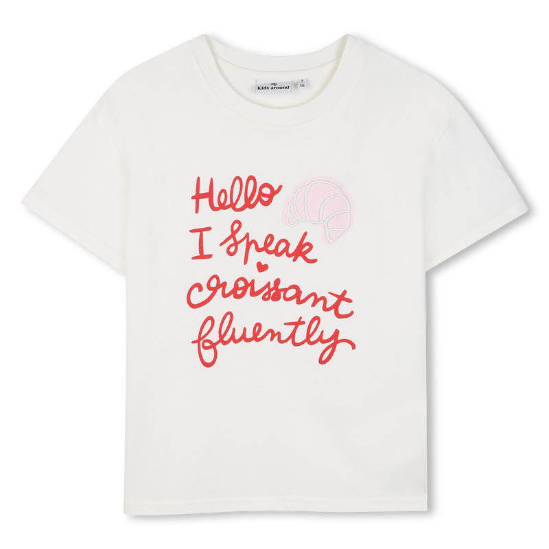 T-shirt met korte mouwen KIDS AROUND 
                        GIRL