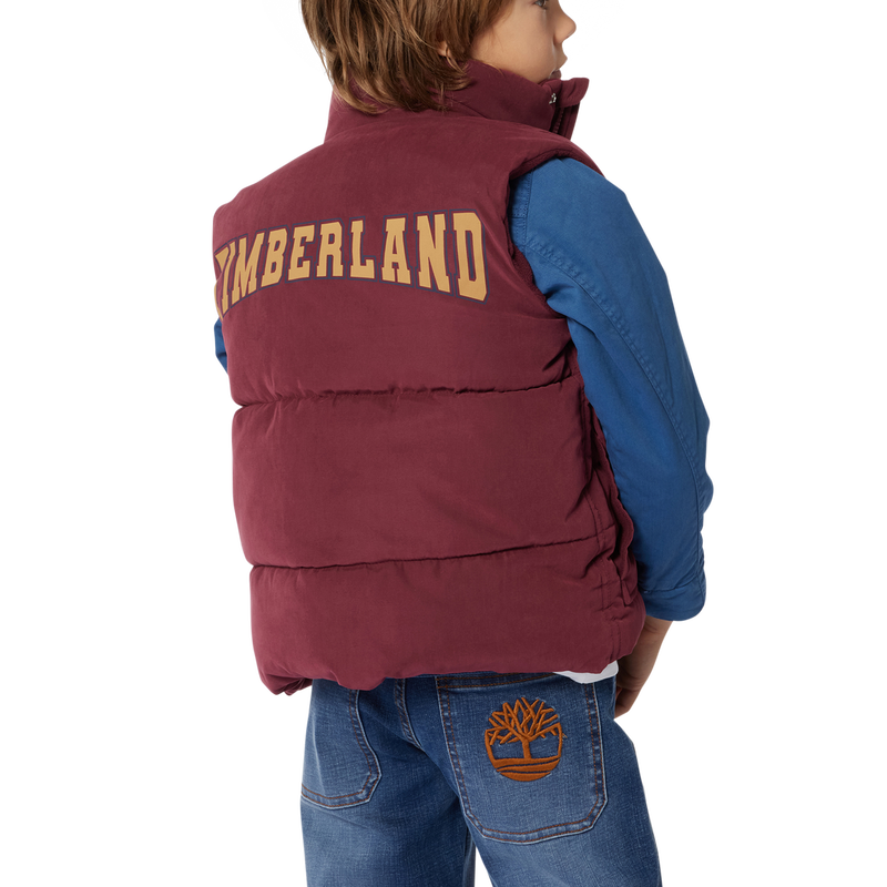 Donsjas met rits en logo's TIMBERLAND 
                        JONGEN
