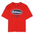 T-shirt met korte mouwen, ROOD, hi-res