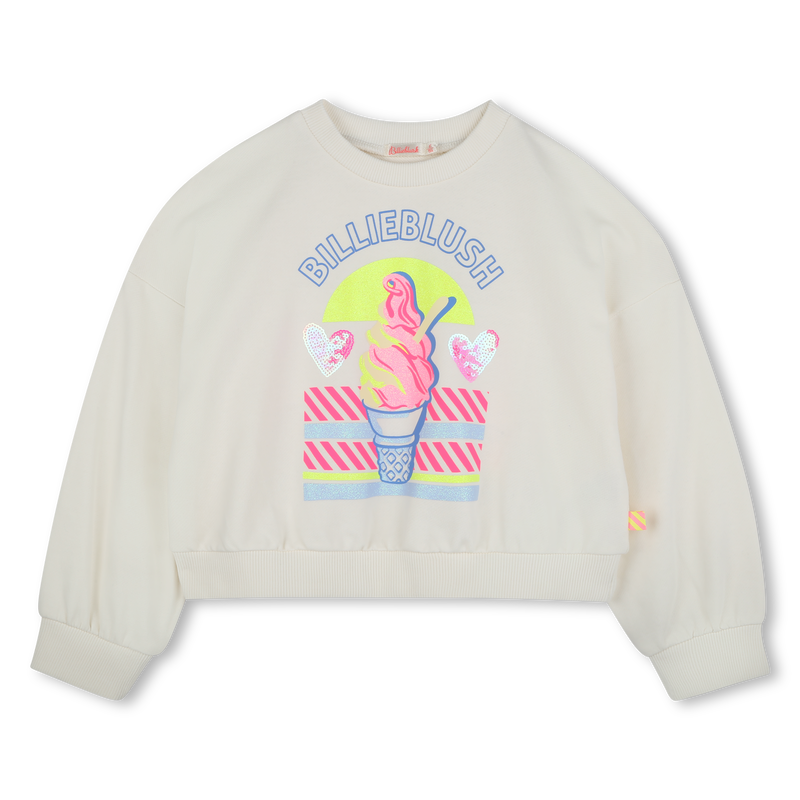 Sweater van fleecekatoen BILLIEBLUSH 
                        GIRL