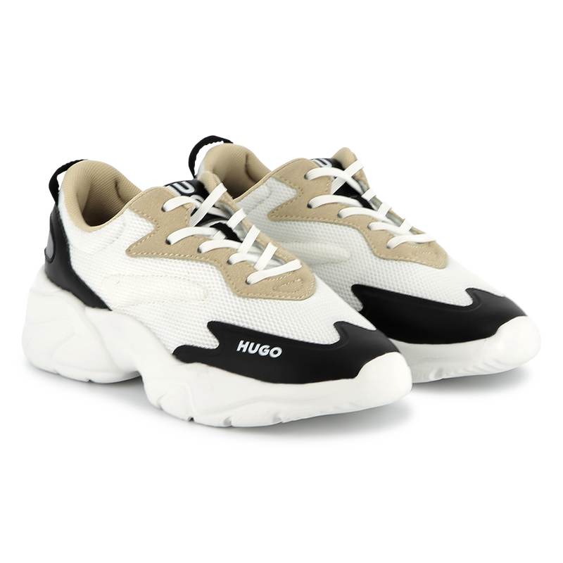 Sneakers van 2 materialen HUGO 
                        BOY