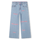 Geborduurde denim broek BILLIEBLUSH 
                    GIRL