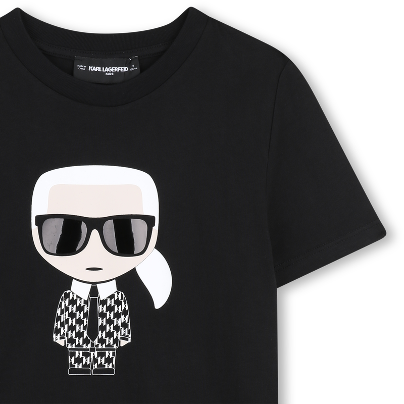 METALLIC PRINT T-SHIRT KARL LAGERFELD KIDS 
                        BOY