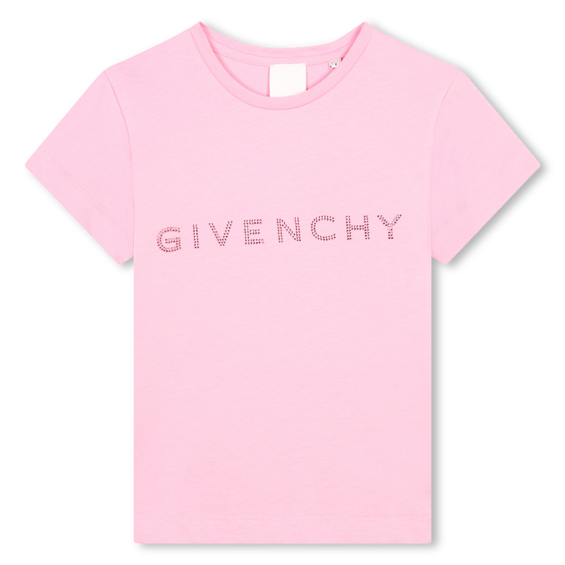 Katoenen T-shirt met stras GIVENCHY 
                        GIRL