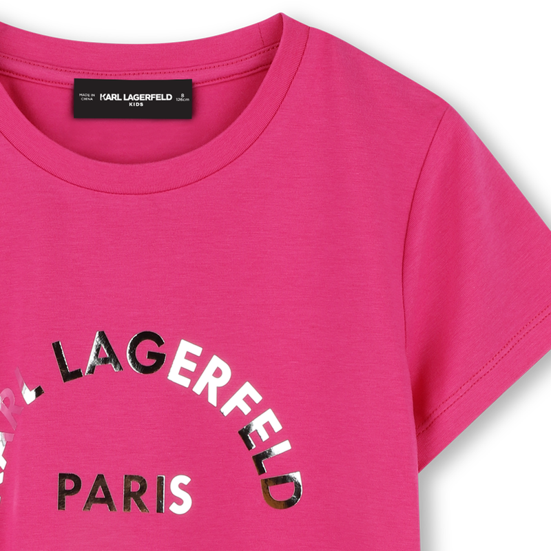 T-shirt met korte mouwen KARL LAGERFELD KIDS 
                        GIRL
