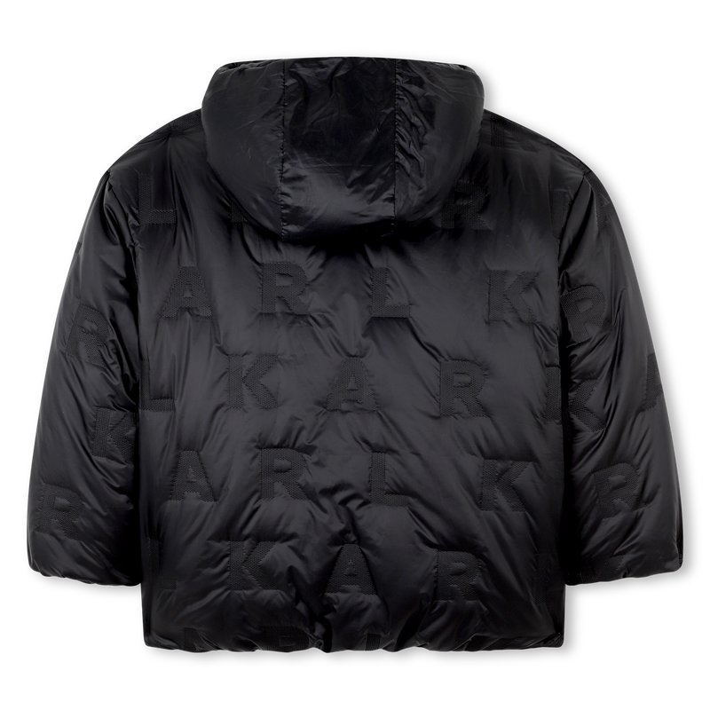 Polyester donsjack met capuchon KARL LAGERFELD KIDS 
                        BOY