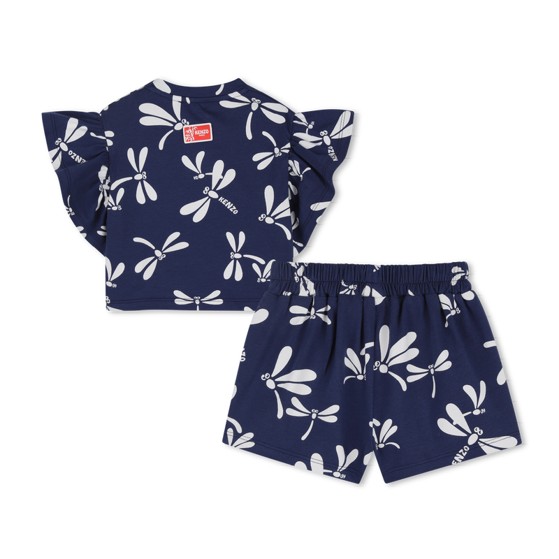 SET T-SHIRT EN KORTE BROEK KENZO KIDS 
                        GIRL