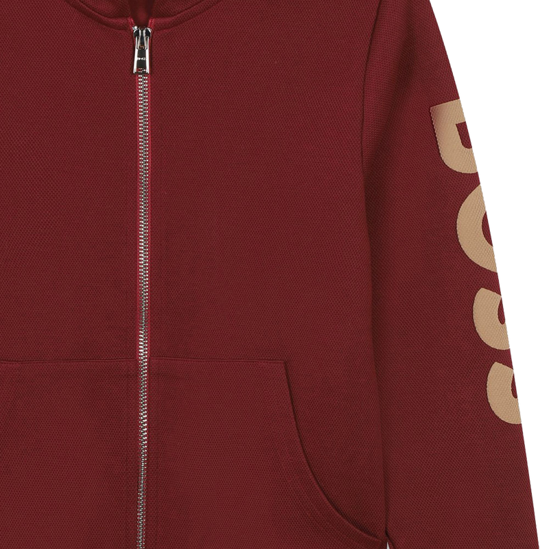 Vest met capuchon van piqu&eacute; BOSS 
                        BOY