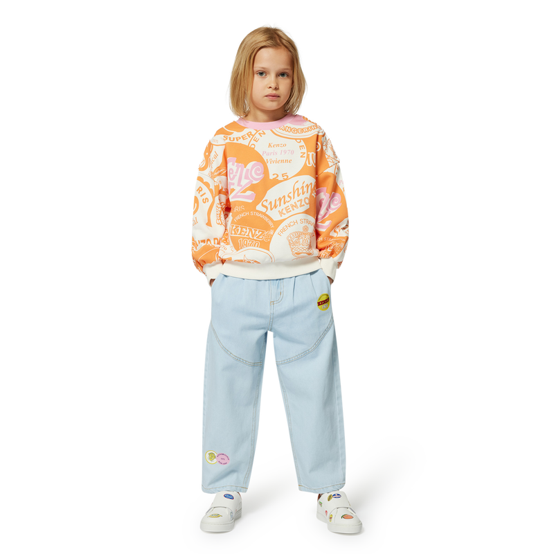 Fleece sweater KENZO KIDS 
                        GIRL