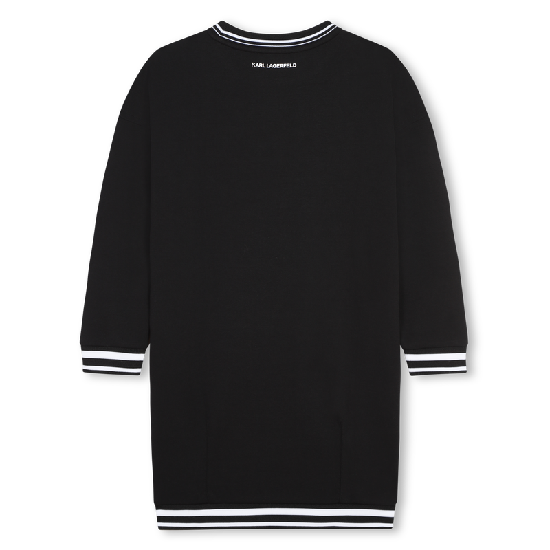 Rechte, tweekleurige jurk KARL LAGERFELD KIDS 
                        GIRL