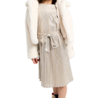 Gestreepte jurk met plooien BILLIEBLUSH 
                    GIRL