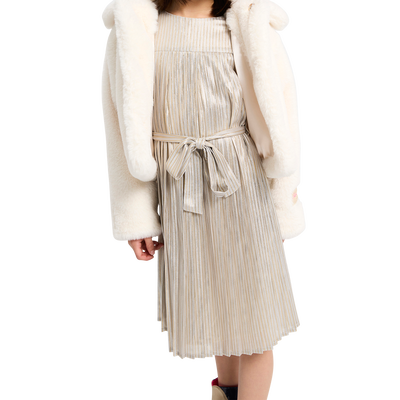 Gestreepte jurk met plooien BILLIEBLUSH GIRL