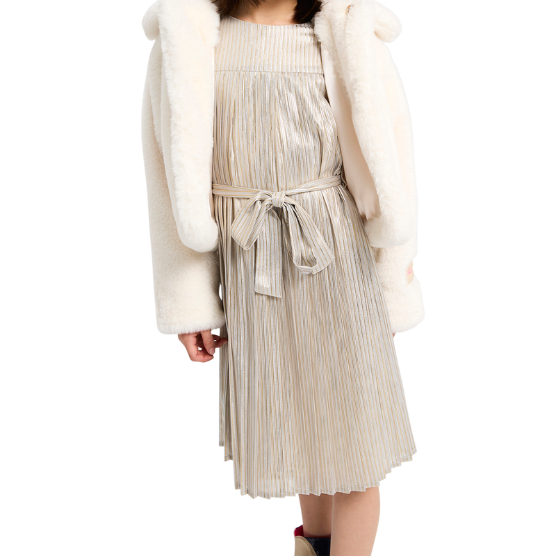 Gestreepte jurk met plooien BILLIEBLUSH 
                        GIRL