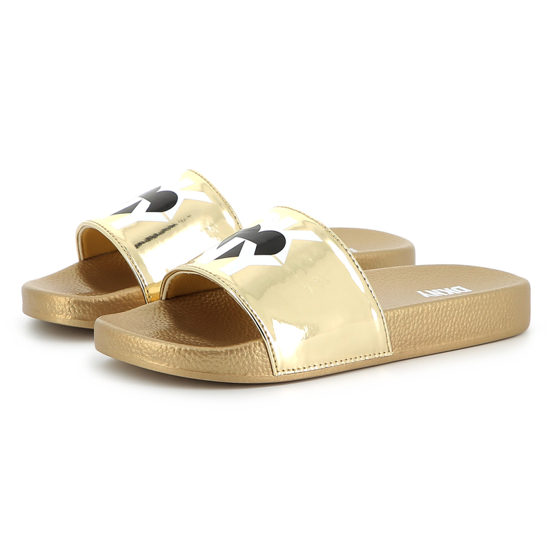Lichtgewicht metallic slippers DKNY 
                        MEISJE