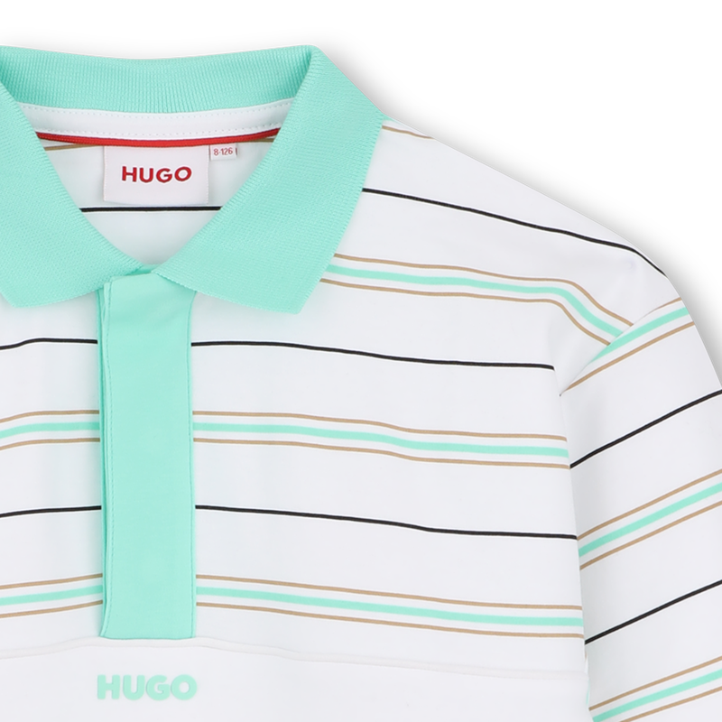 POLOSHIRT MET KORTE MOUWEN HUGO 
                        BOY
