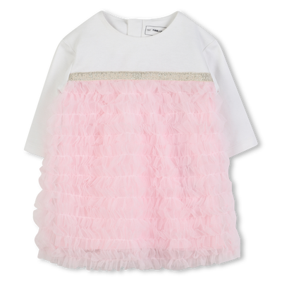 Katoenen formele jurk KARL LAGERFELD KIDS GIRL