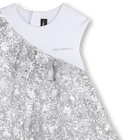 Bi-materiaal ceremoni&euml;le jurk KARL LAGERFELD KIDS 
                    GIRL