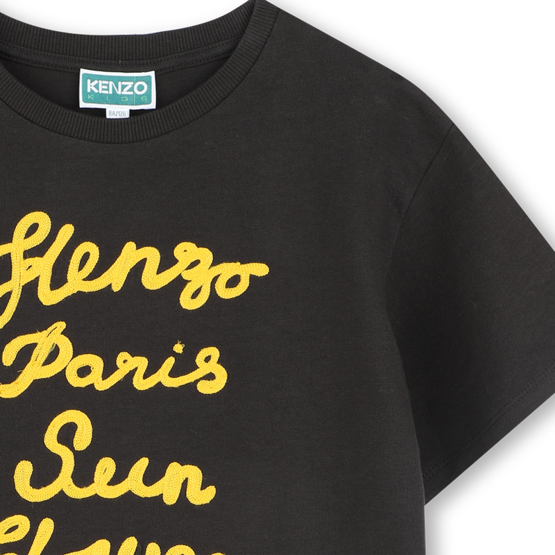 Katoenen T-shirt, borduursel KENZO KIDS 
                        BOY