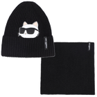 Hoed + nekwarmer set KARL LAGERFELD KIDS 
                    GIRL