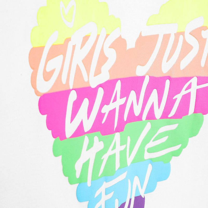 T-shirt met driekwartsmouwen